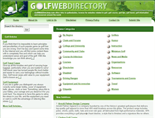 Tablet Screenshot of golfwebdirectory.com